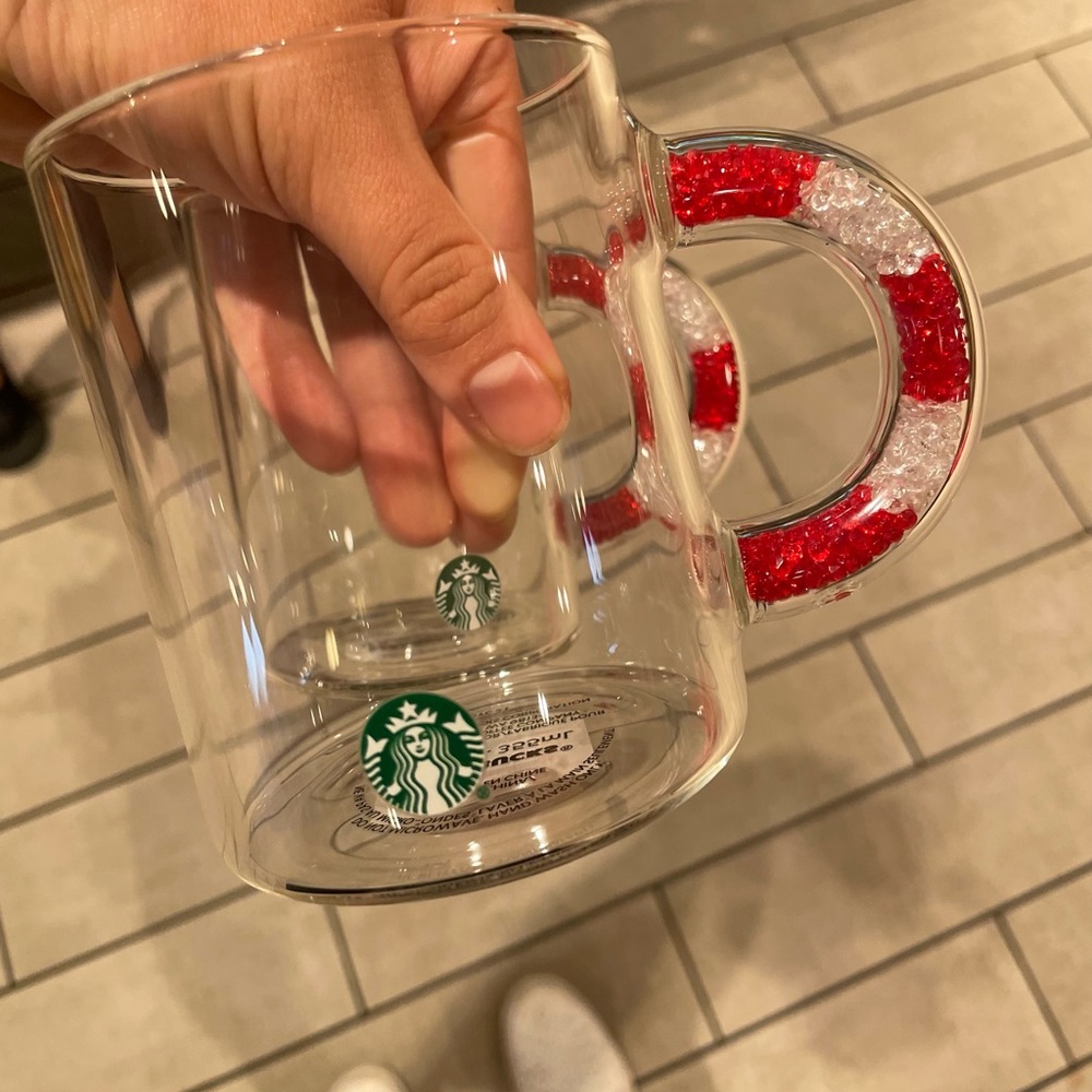 Starbucks Holiday 2021 Candy Cane Mugs